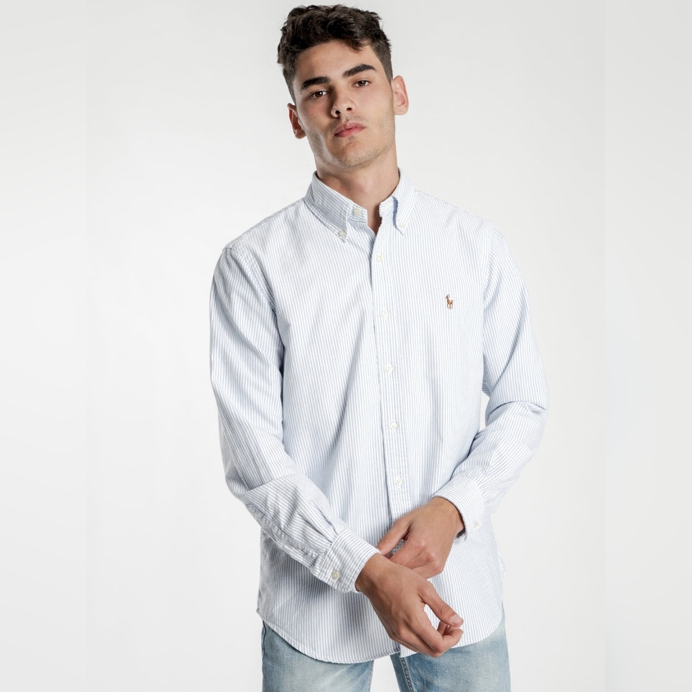 Men's Blue Striped Shirt